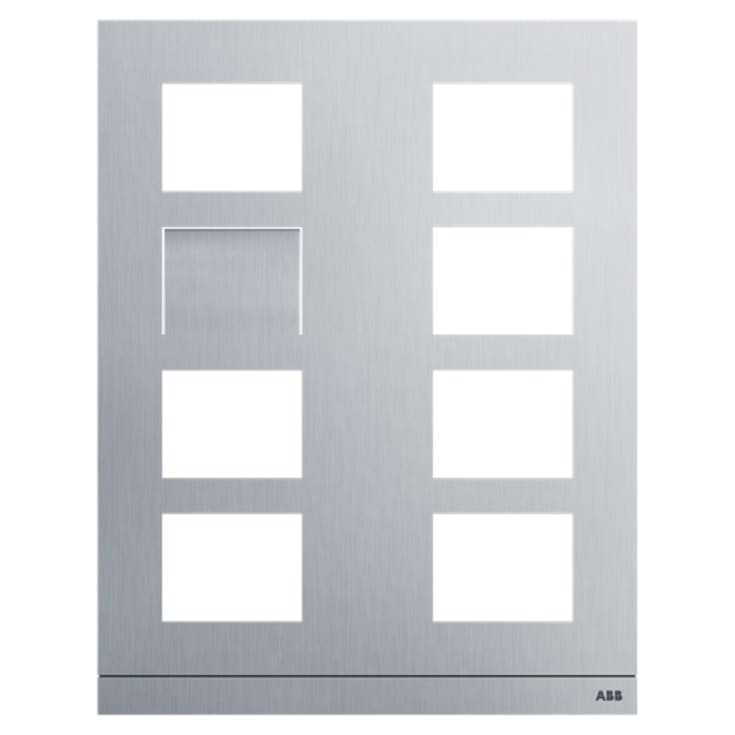 ABB-velkomstramme for videosystem, Alu, størrelse 2/4, 41388CF-A