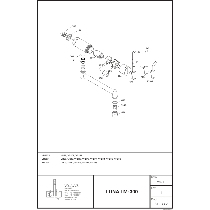 VOLA LM300L-16