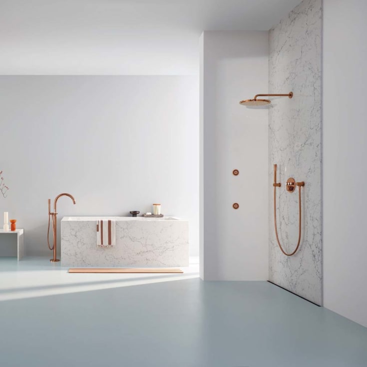 Grohe Rainshower Cosmopolitan brusehoved, Ø31 cm, vandbesparende, kobber