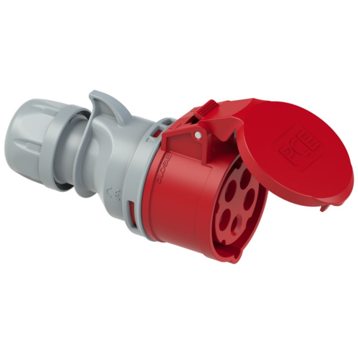 CEE Mellemled 16A 5P 400V rød, twist, IP44