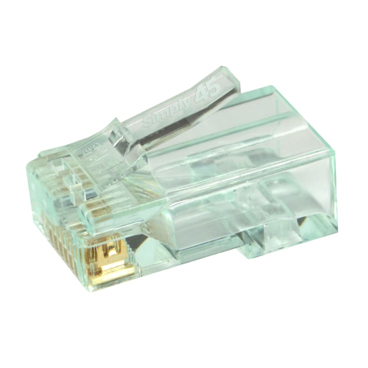 Simply45 RJ45 Pass-Through stik CAT6 UTP uskærmet, 100 STK