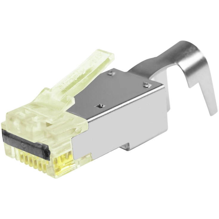 Simply45 RJ45 Modular Pass-Through plug CAT6/6a/7/7a skærmet
