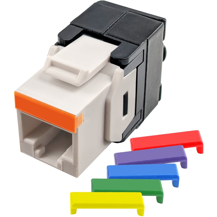 Simply45 RJ45 Keystone konnektor CAT5E, uskærmet , hvid