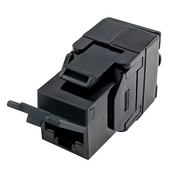 Simply45 RJ45 Keystone konnektor CAT5E, uskærmet , sort