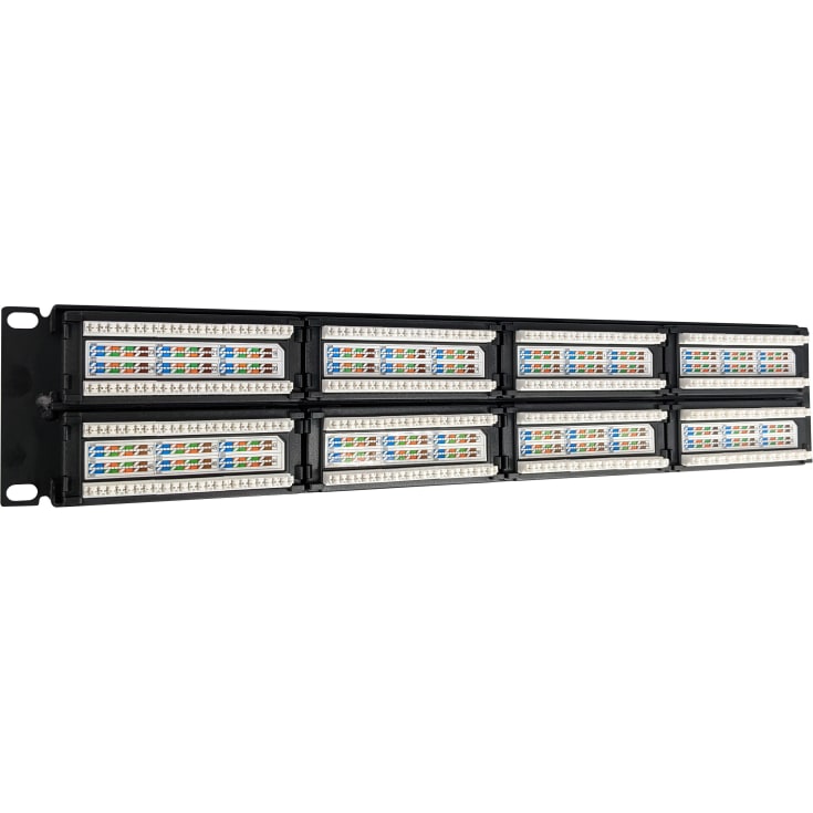 Simply45 RJ45 Patchpanel Rack 24 Porte loaded, CAT6, uskærmet