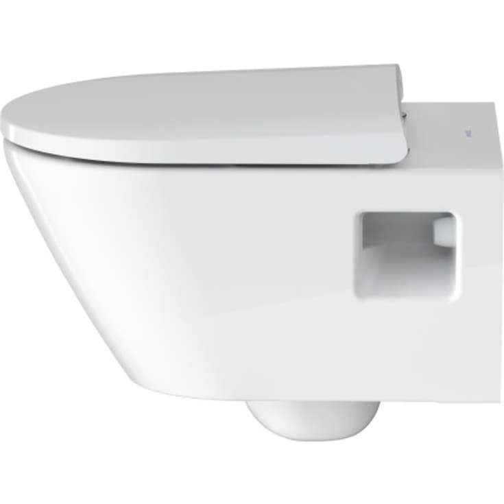 Duravit D-Neo vegghengt toalett, uten skyllekant, hvit