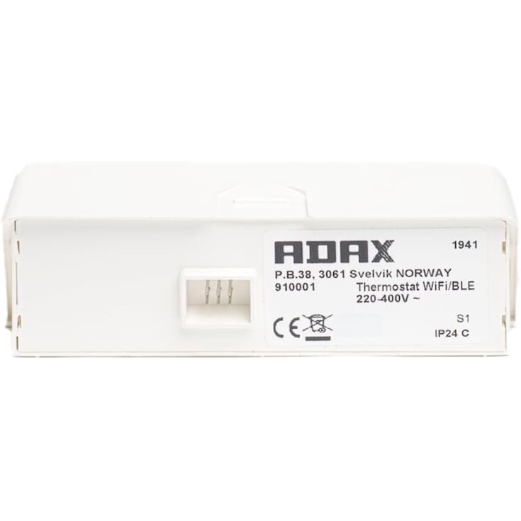 Adax termostat med Wi-Fi og Bluetooth, hvit