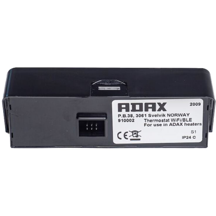 Adax termostat Wi-Fi och Bluetooth, svart