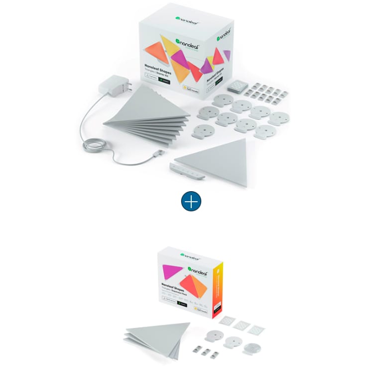 Nanoleaf Shapes Triangles Starter Kit 9 stk + Expansion Pack 3 stk