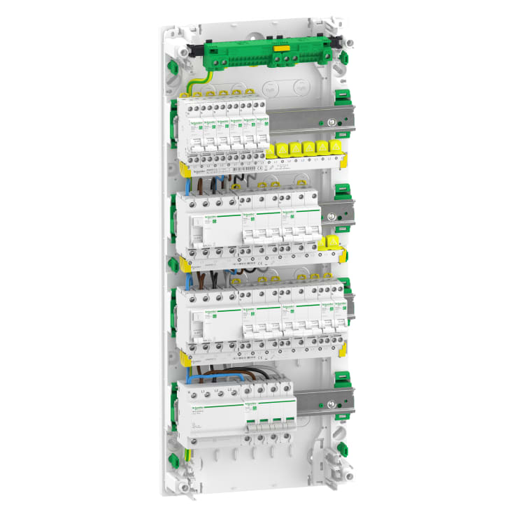 Schneider Resi9 4R R9HPDK42084, færdig monteret gruppetavle
