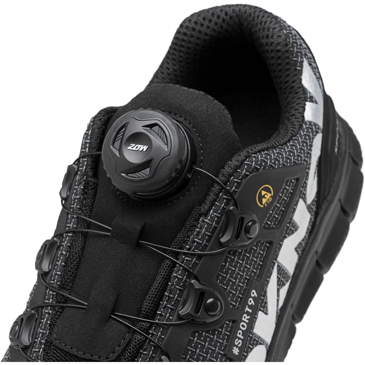 NokNok sikkerhedssko Sport99, MOZ wirelukning, metalfri, str. 42