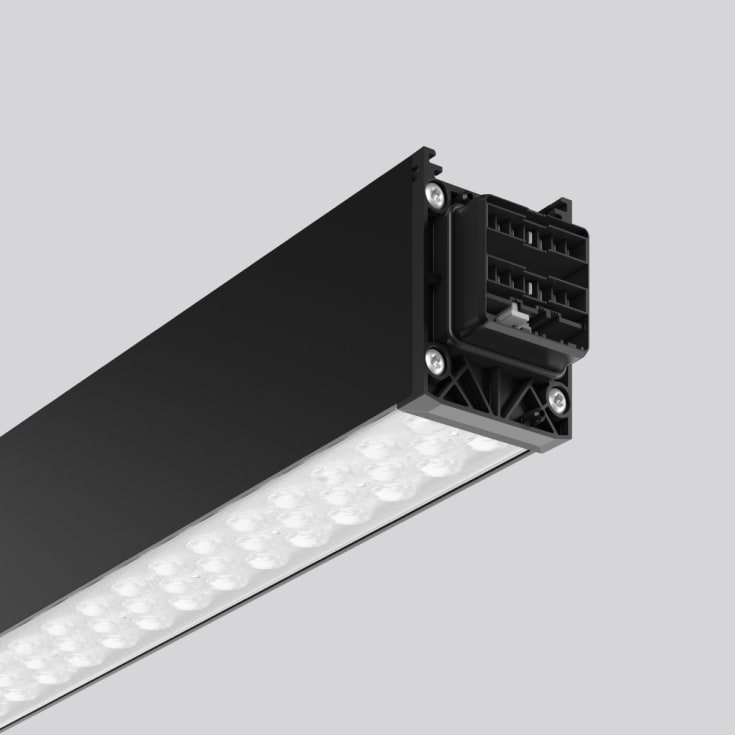 Linedo 40W 6650LM 840, sort, DALI