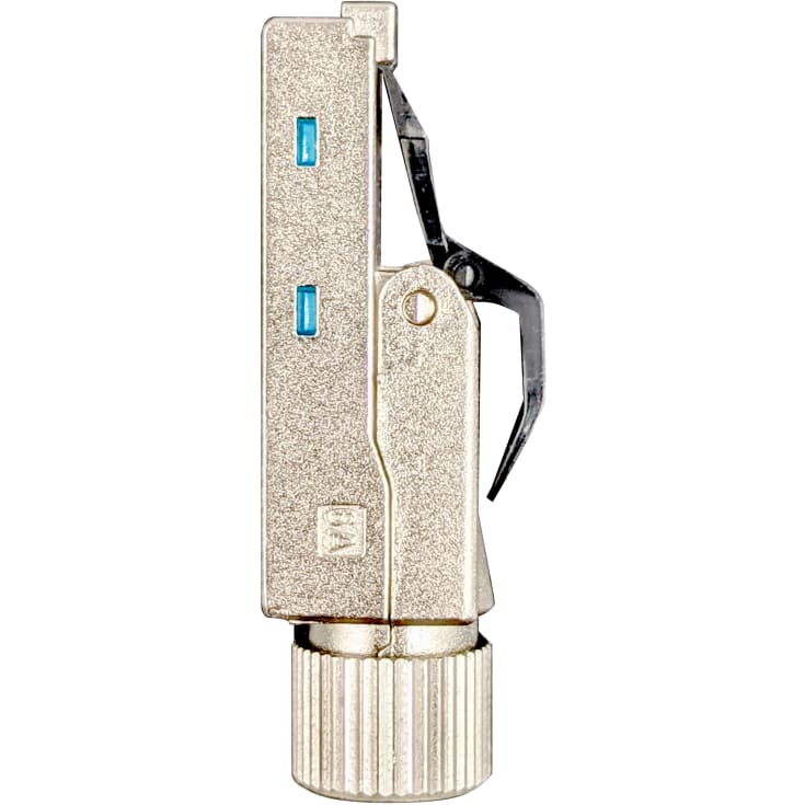 Simply45 RJ45 Keystone konnektor, CAT6/6A/7A, værktøjsfri
