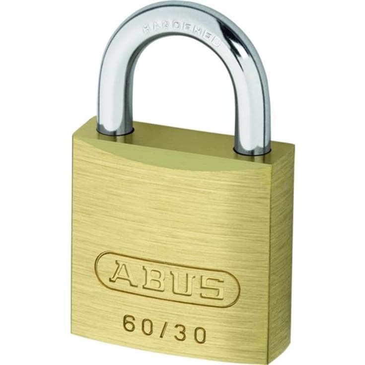 Abus 60/30 hængelås, messing