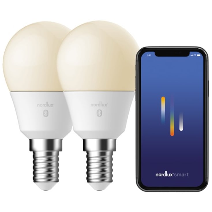 Nordlux Smart E14 LED-pærer, hvid, 2-pak