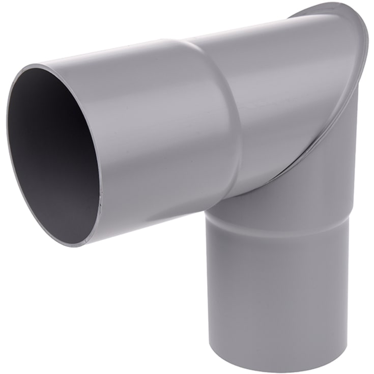 75 mm x 90° Knerør grå Plastmo