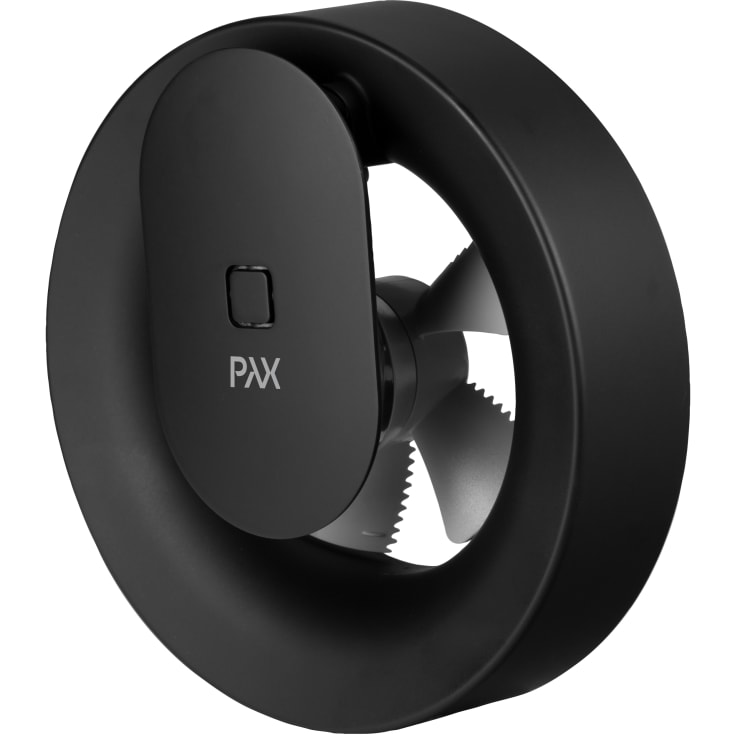 Pax Calima badventilator, app styring, Ø100 mm, mat sort