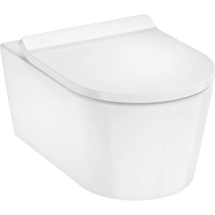 Hansgrohe EluPura S 540 vegghengt toalett, uten skyllekant, rengjøringsvennlig, hvit