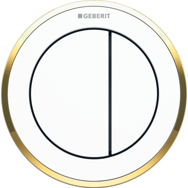 Geberit Omega 10 trykknap, hvid/guld