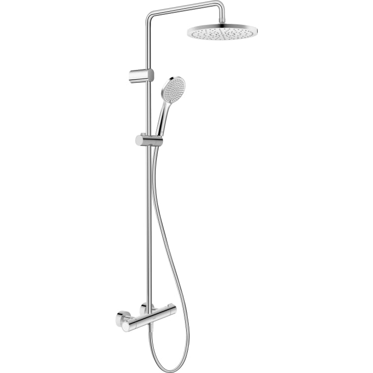 Duravit brusesæt, vandbesparende,  krom