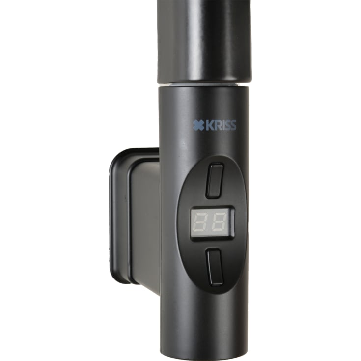 Kriss Nuvo 2 elpatron, 300W,  termostat & timerfunktion, mat sort