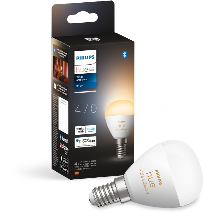 Philips Hue White Ambiance E14 kronepære, 1-pak