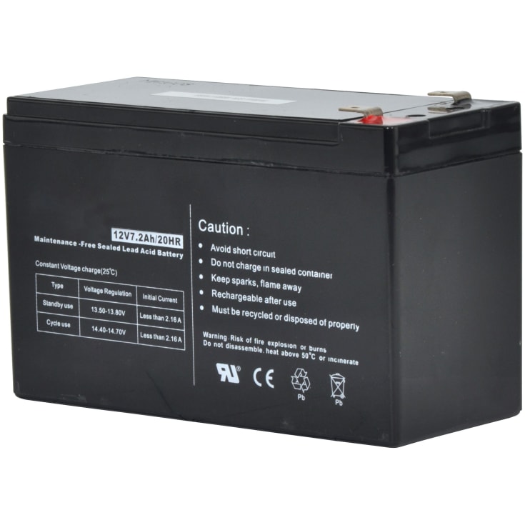 12V 7,2Ah batteri for Gallagher S100, S200, S400 spenningssendere