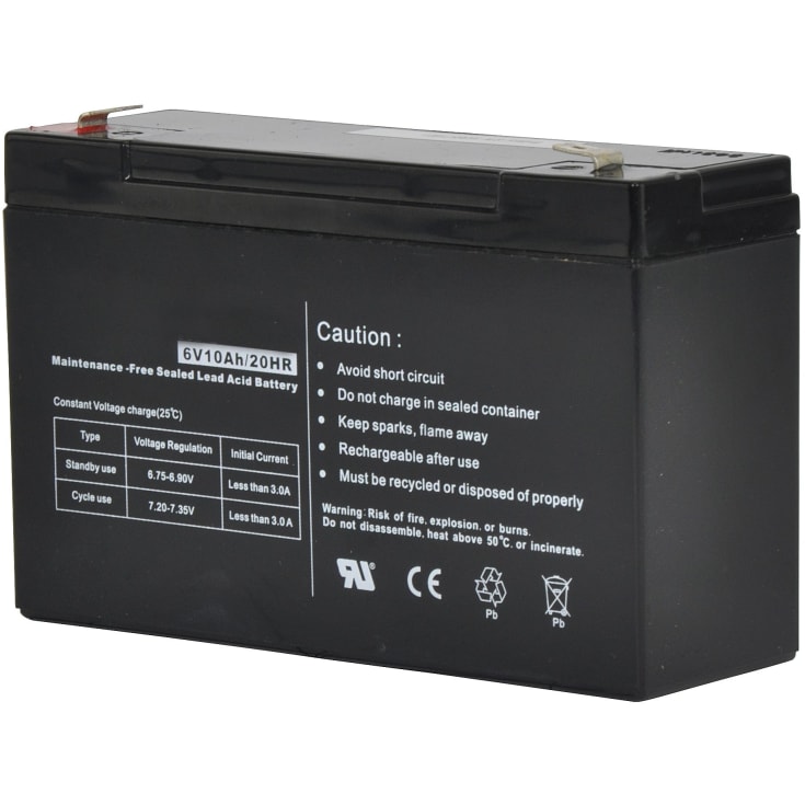 6V 10Ah batteri for Gallagher S40, S40LE spenningssender