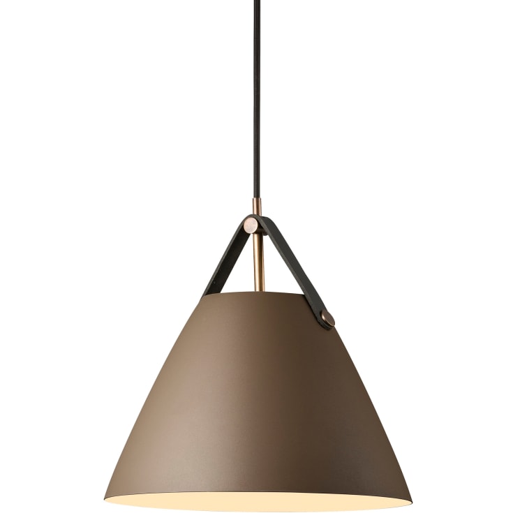 Dftp Strap pendellampa, beige, Ø27 cm