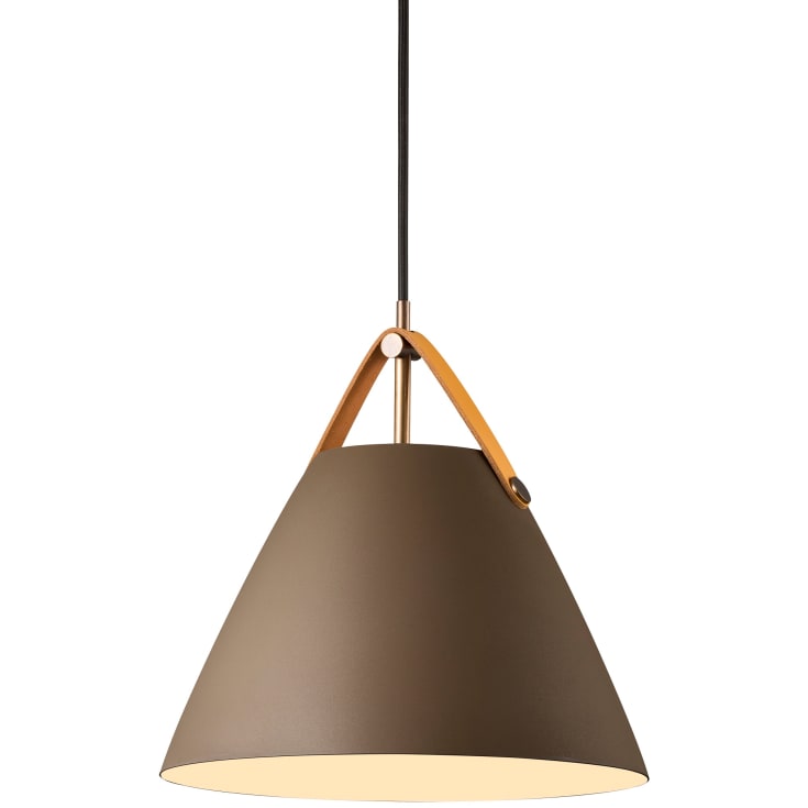Dftp Strap pendellampa, beige, Ø27 cm