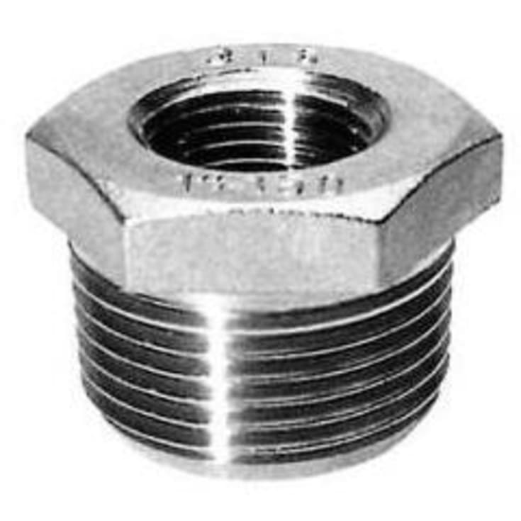 Rustfri nippelmuffe 1 1/4" x 3/4"