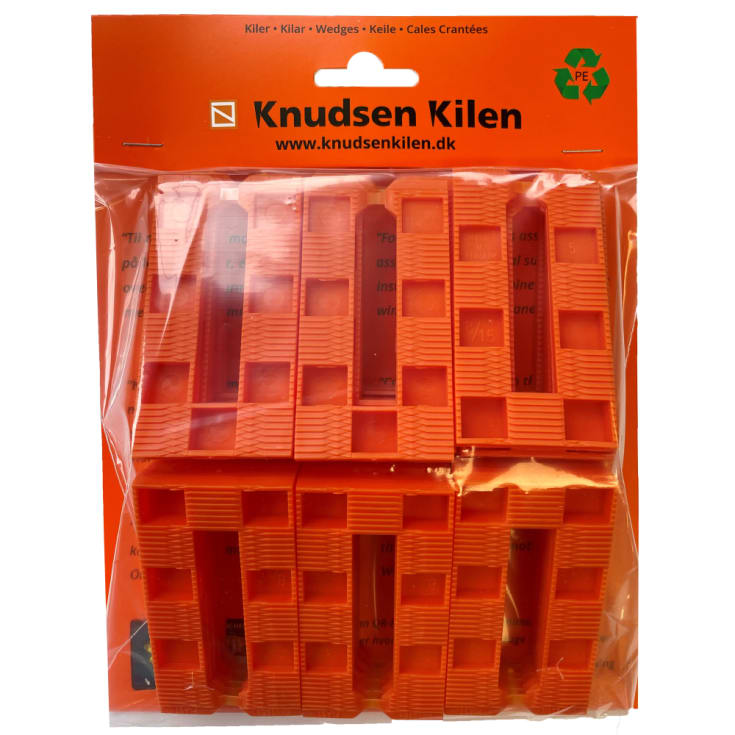 Knudsen hængerkort kile, orange, 20 stk.
