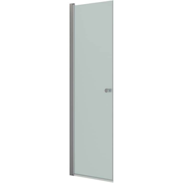 Dansani Match brusedør, model A, 67 cm, frostet glas, satin profil