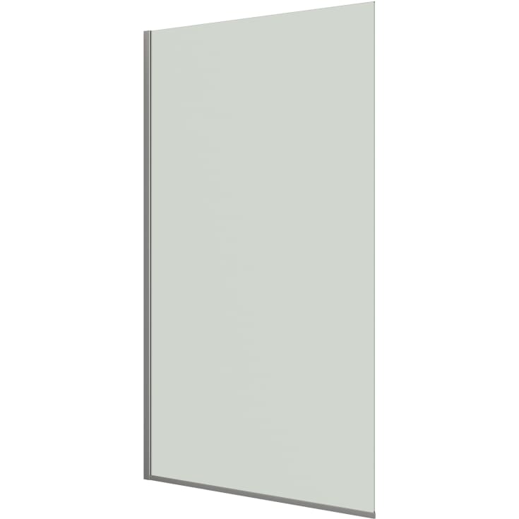 Dansani Match dusjvegg, modell D, 137 cm, klart glass, satin profil