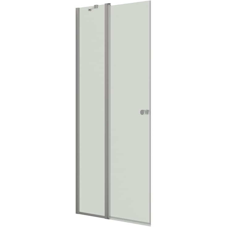 Dansani Match dusjdør, modell C, 97 cm, klart glass, satin profil