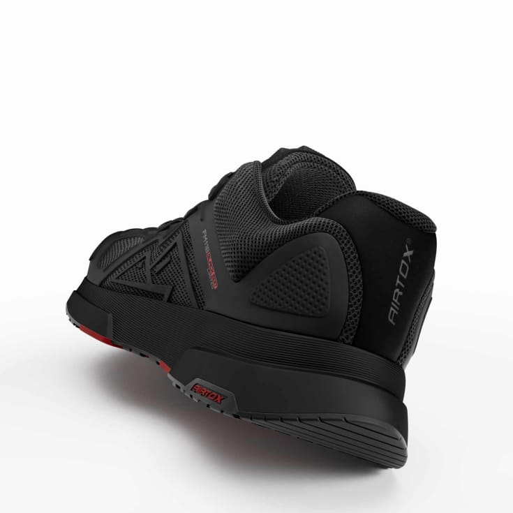 Airtox skyddsskor FM11B Black Edit, Whitelayer, S1-P, storlek 44