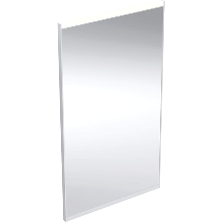 Geberit Option Plus Square spejl med lys, dæmpbar, dugfri, 40x70 cm, aluminium