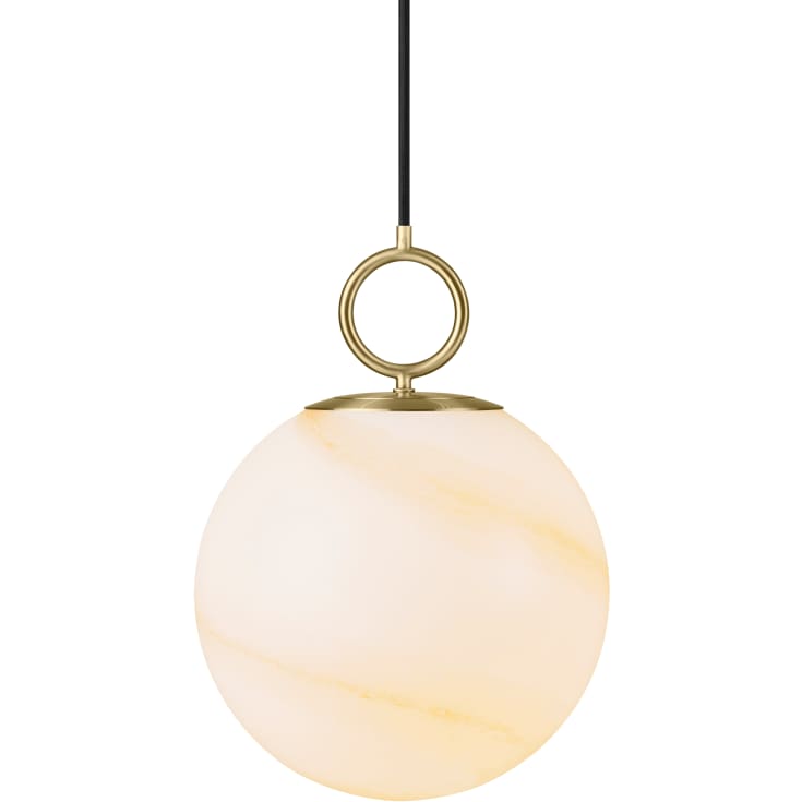 Halo Design Stockholm pendellampa, brun, Ø25 cm