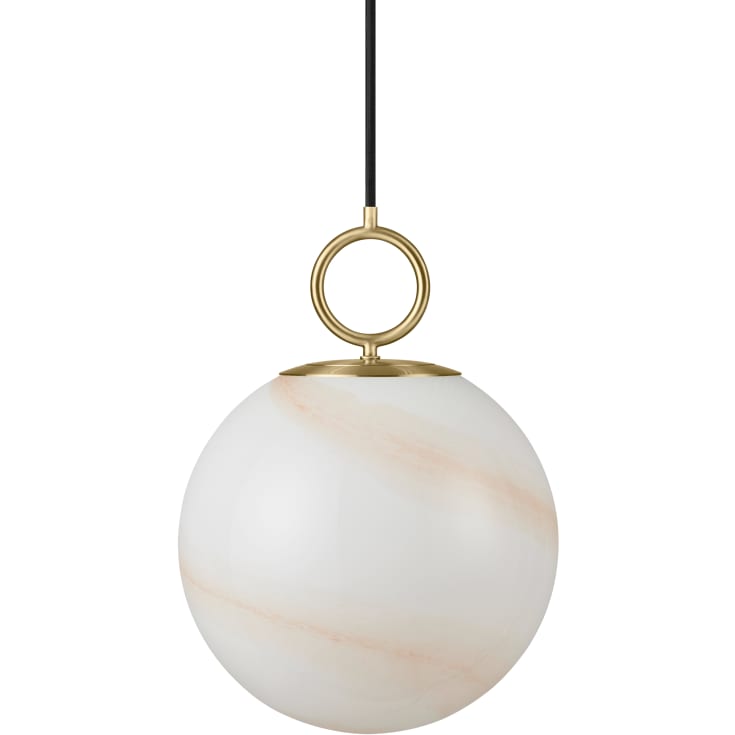 Halo Design Stockholm pendellampa, brun, Ø25 cm