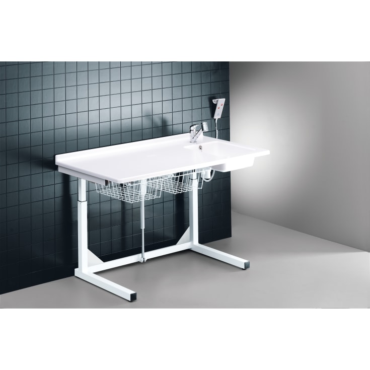 Pressalit Care stellebord, 80x140 cm, hvit