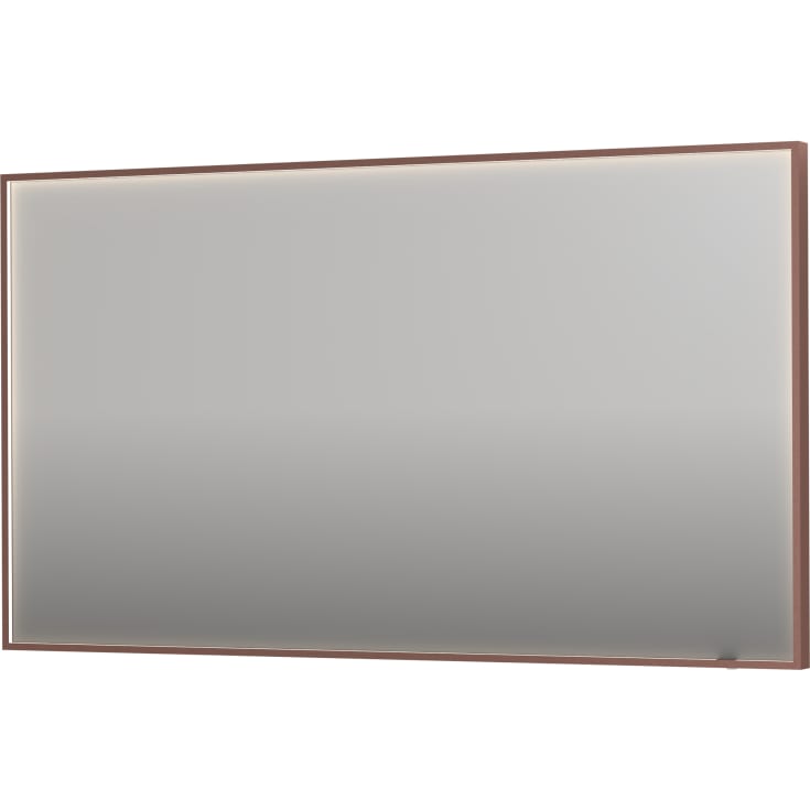 Sanibell Ink SP19 spegel med belysning, dimbar, imfri, borstad koppar, 140x80 cm