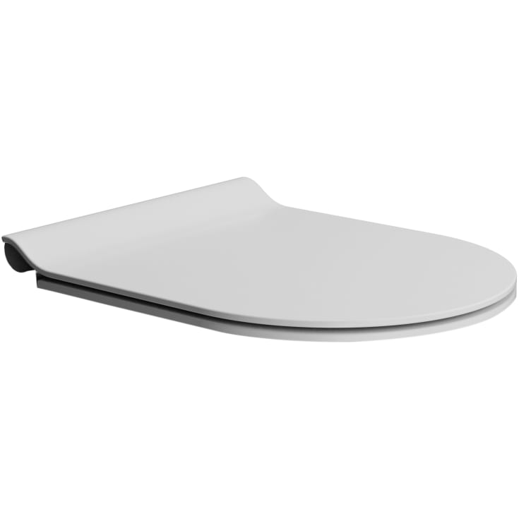 GSI toalettsete, soft close, avtagbar, matt hvit