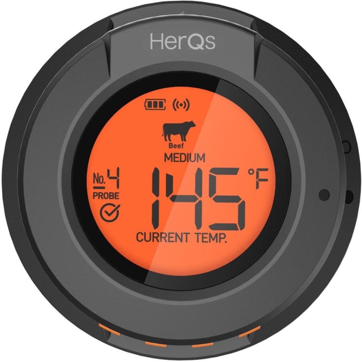 HerQs Dome, rostningstermometer med trådlös display, app styrning