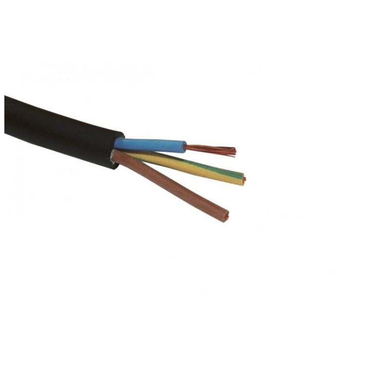 50 meter Gummikabel H07RN-F 3G1 mm² R50, sort