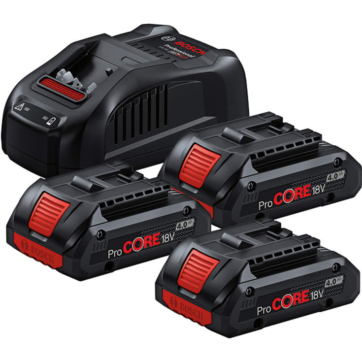 Bosch ProCORE startsett 18V 3X4,0 Ah GAL 1880