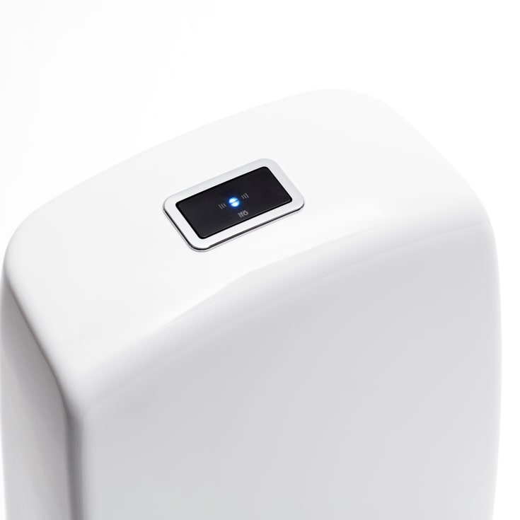 Ifö Spira toilet, uden skyllekant, rengøringsvenlig, hvid