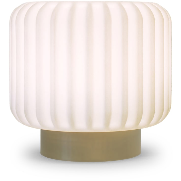Atelier Pierre Dentelles uppladningsbar bordslampa, H15 cm, guld