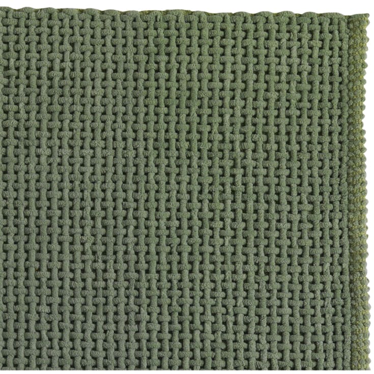 Hefe Knot badrumsmatta, 50x80 cm, grön