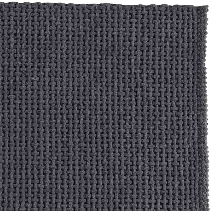 Hefe Knot badrumsmatta, 50x80 cm, grå