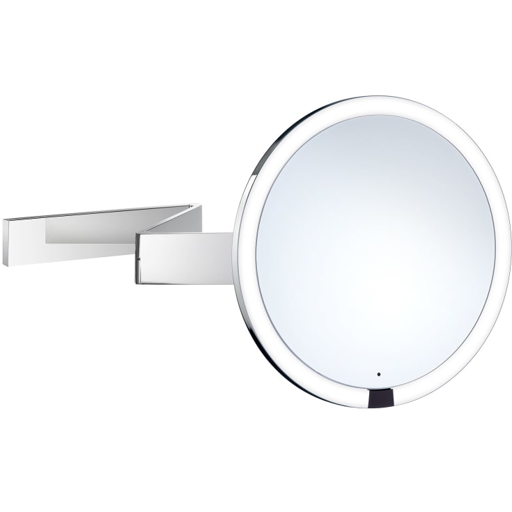Smedbo Outline makeup spejl med lys, Ø20 cm, krom
